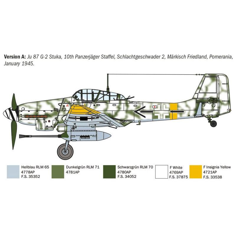 ITALERI 1/72 Junker Ju-87G2 Kanonenvogel