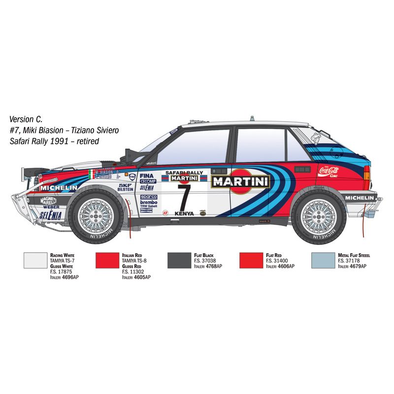 ITALERI 1/12 Lancia Delta Integrale Safari 16v