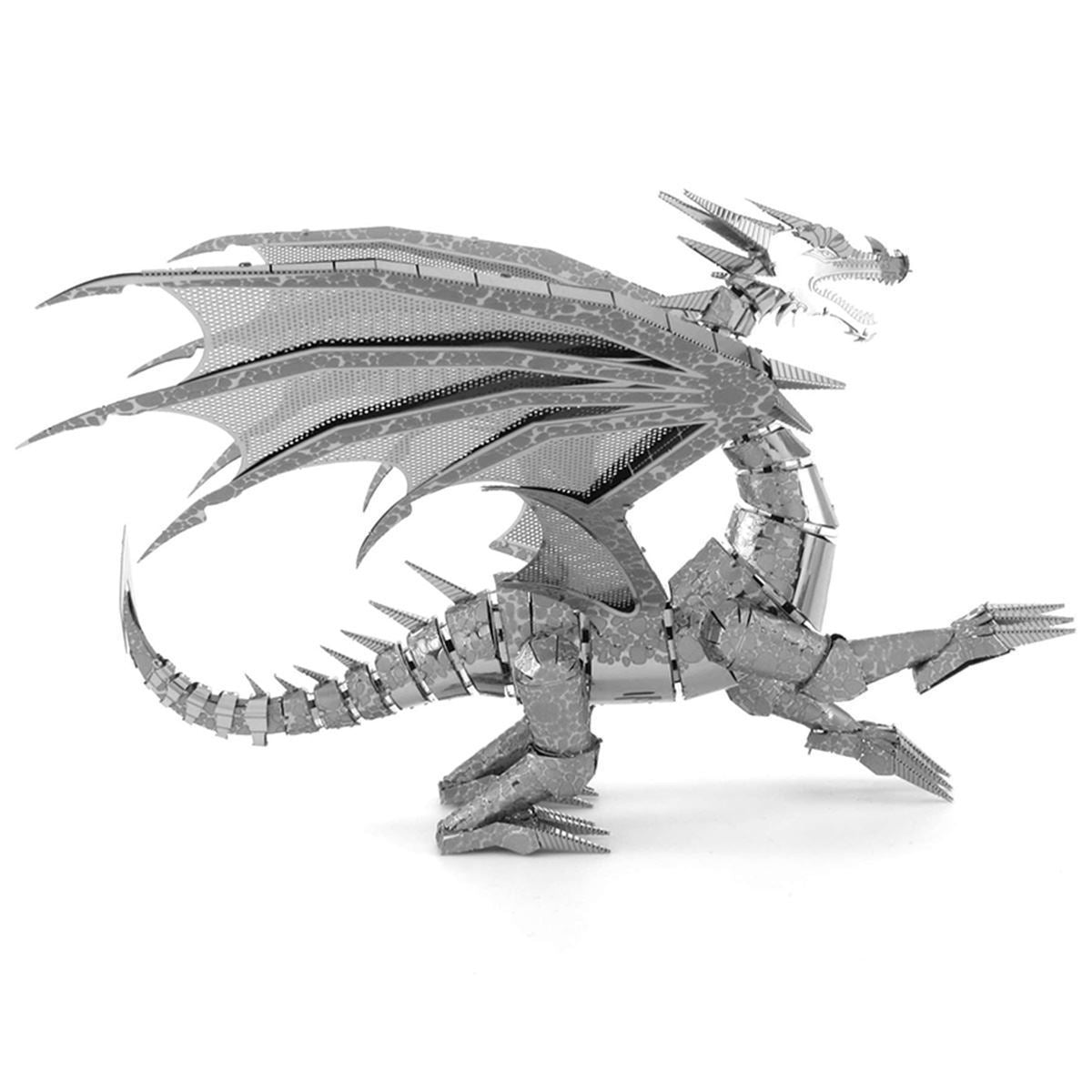 METAL EARTH ICONX Silver Dragon