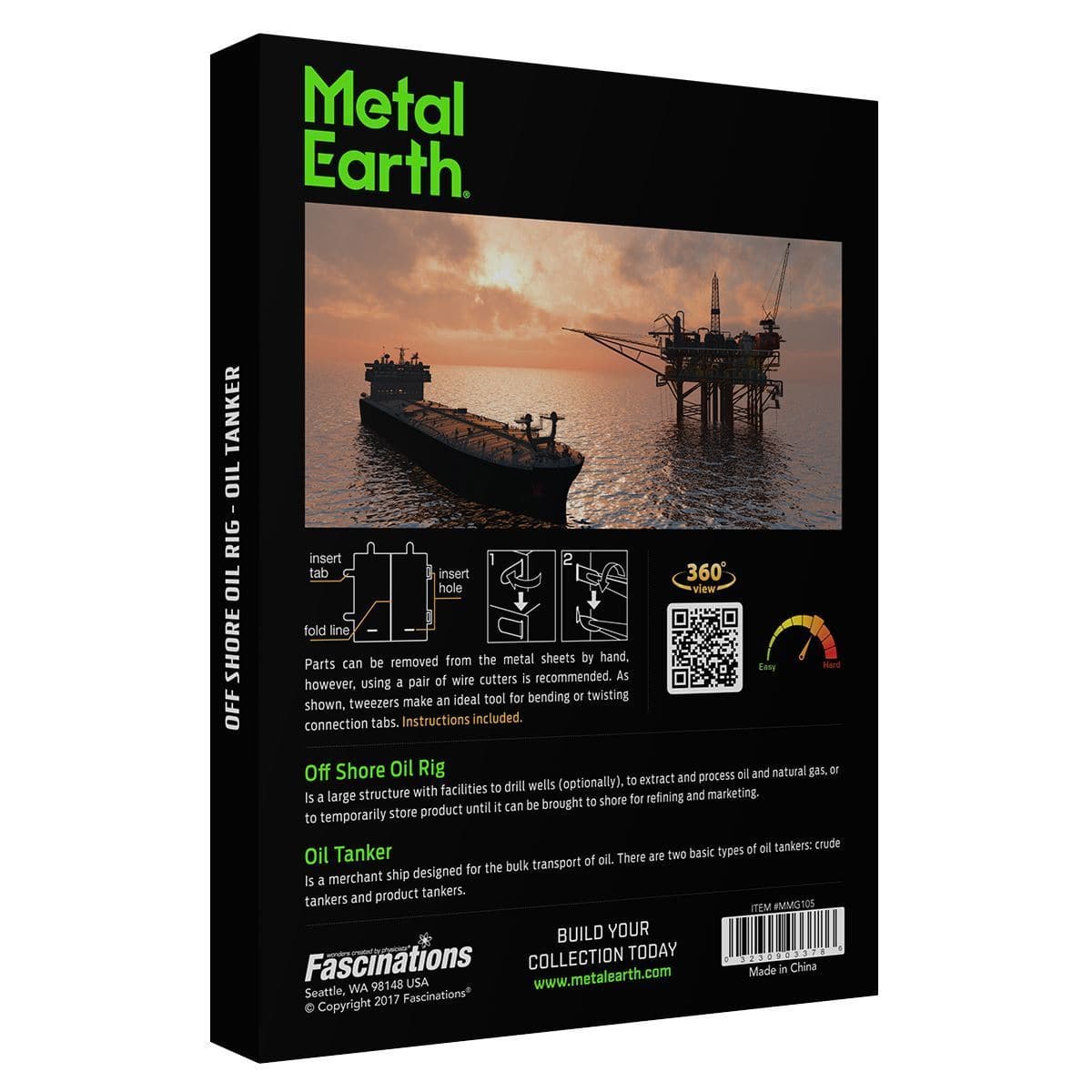 METAL EARTH Gift Box - Offshore Oil Rig & Tanker