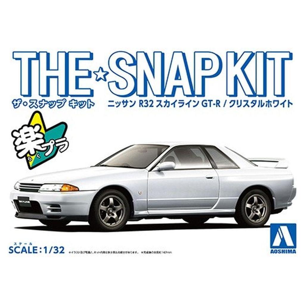 AOSHIMA 1/32 Nissan R32 Skyline GT-R (Crystal White)