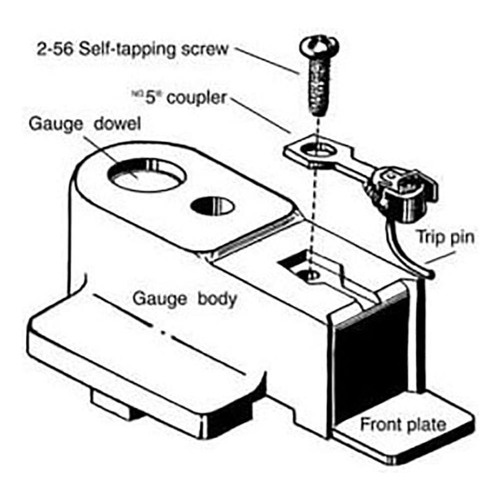 KADEE HO Metal Muti-Purpose Coupler Height Gauge