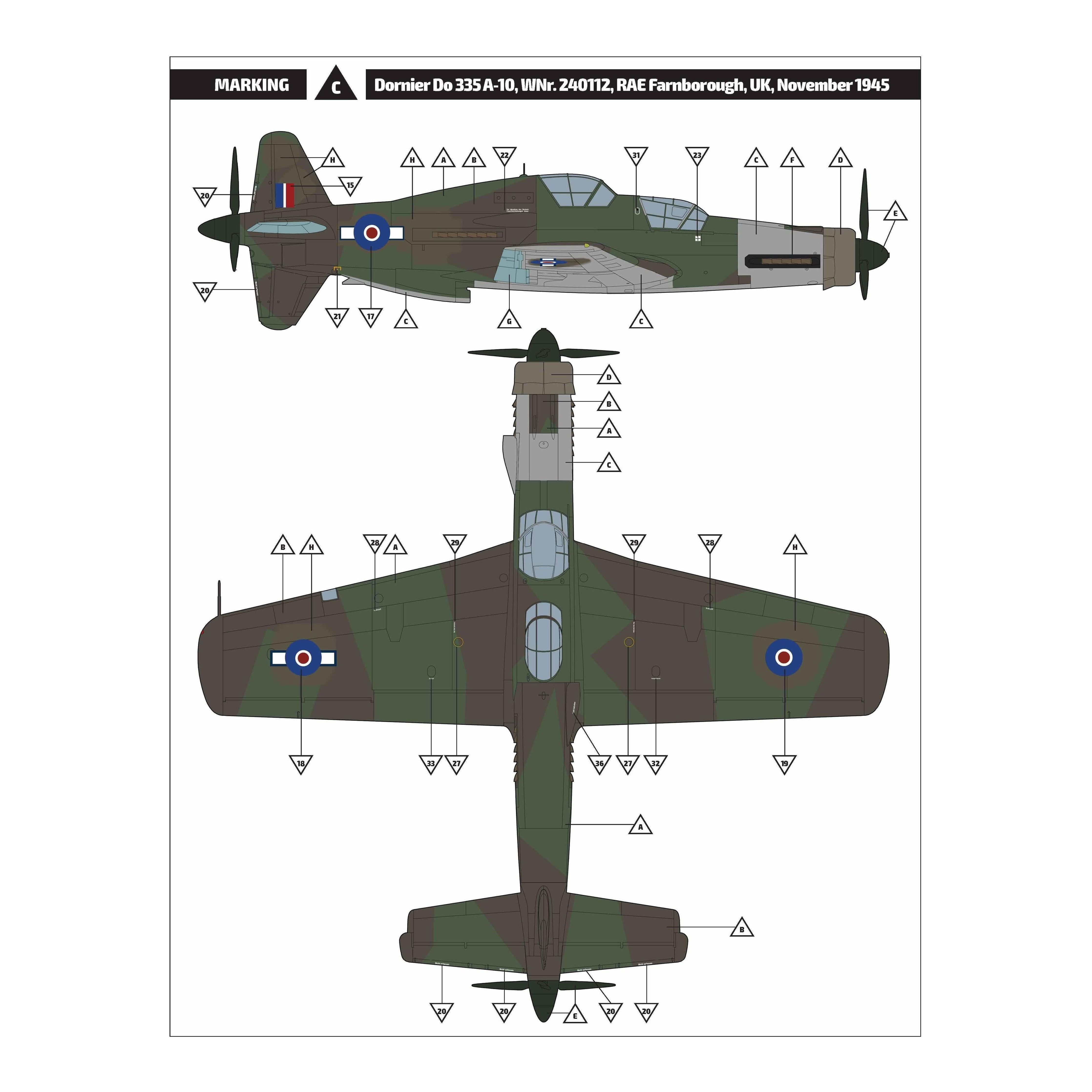 HONG KONG MODELS 1/32 Do335A-10 Trainer