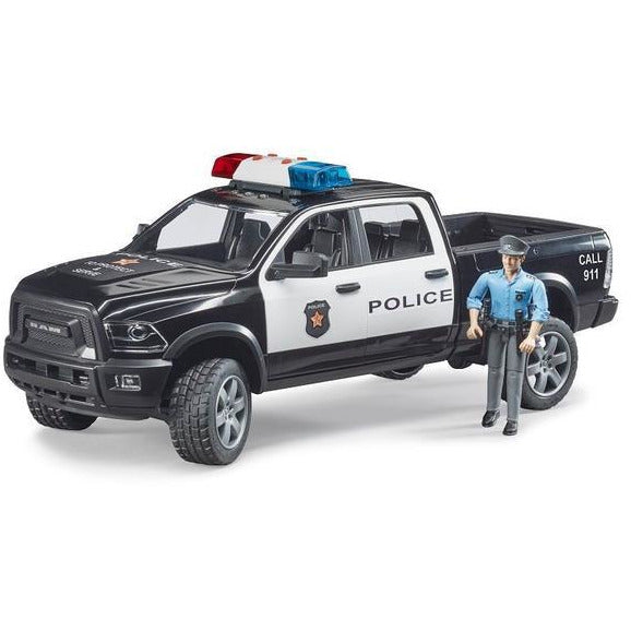 BRUDER 1/16 RAM 2500 Police Truck with Policeman