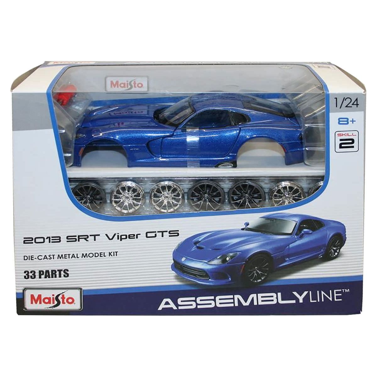 MAISTO 1/24 Assembly Line 2013 SRT Viper GTS Metal Kit