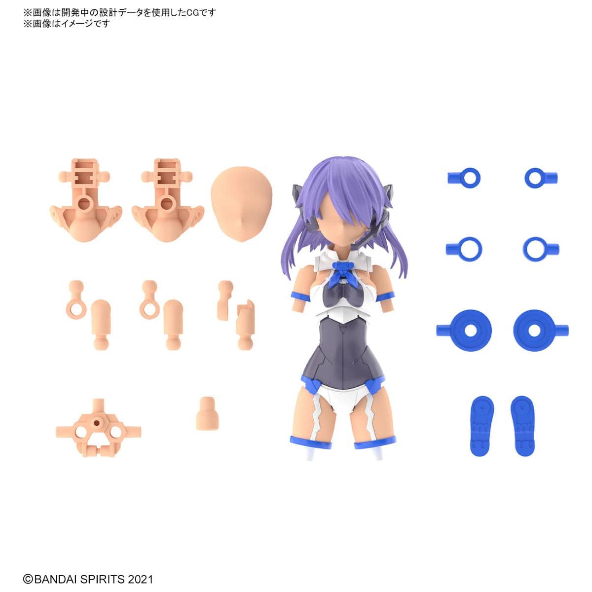 BANDAI 30MM 1/144 Option Parts Set 9 (Commander Costume) (Color C)