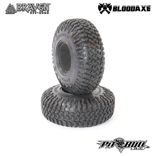 PIT BULL Braven 1.9 Bloodaxe Scale RC Tyre + Foam Alien Kompound (2)