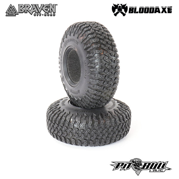 PIT BULL Braven 1.9 Bloodaxe Scale RC Tyre + Foam Alien Kompound (2)