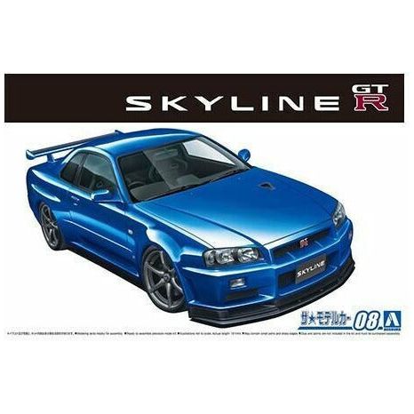 AOSHIMA 1/24 Nissan BNR34 Skyline GT-R V-Spec II '02