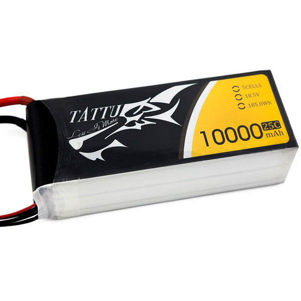TATTU 10000mAh 25C 18.5V LiPo (Great For UAV) EC5 Plug