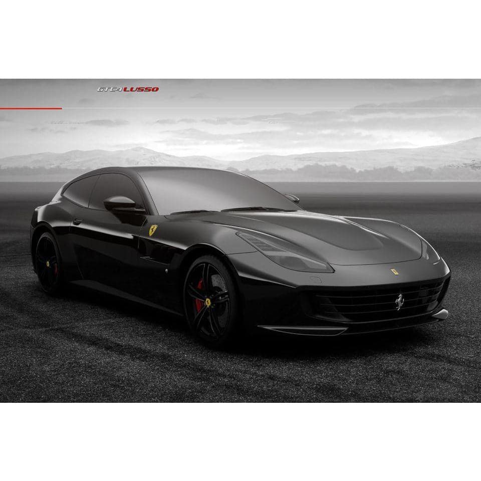 BBR 1/18 Ferrari GTC4 Lusso New Black Daytona con Vetrina