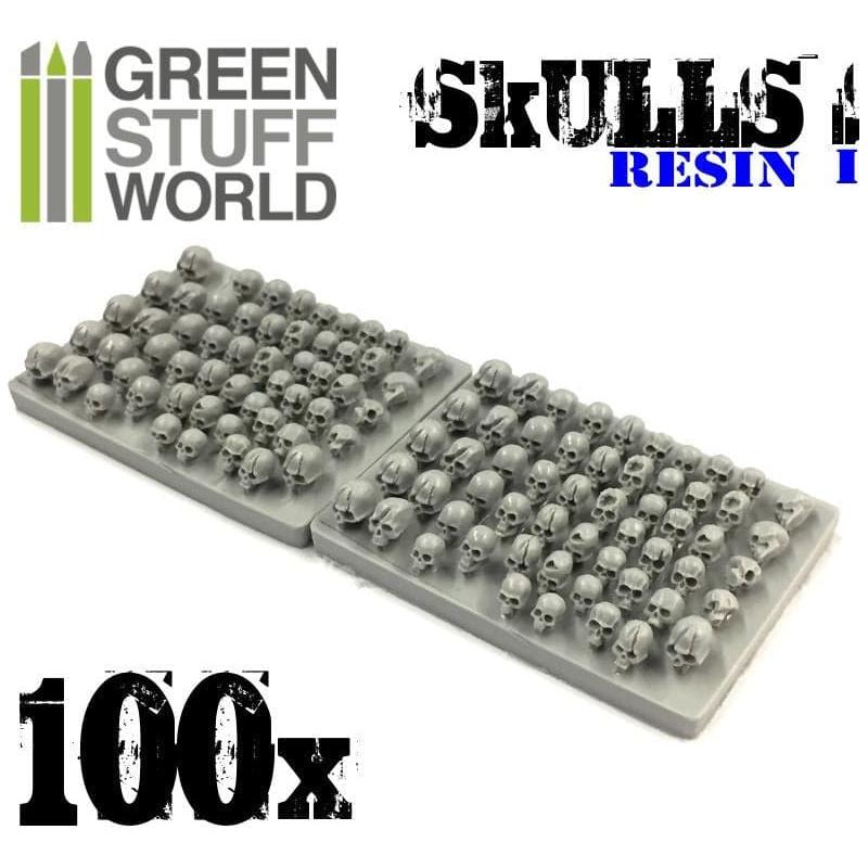 GREEN STUFF WORLD 100x Resin Skulls