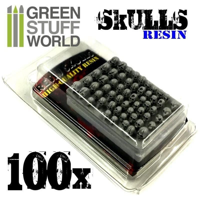 GREEN STUFF WORLD 100x Resin Skulls