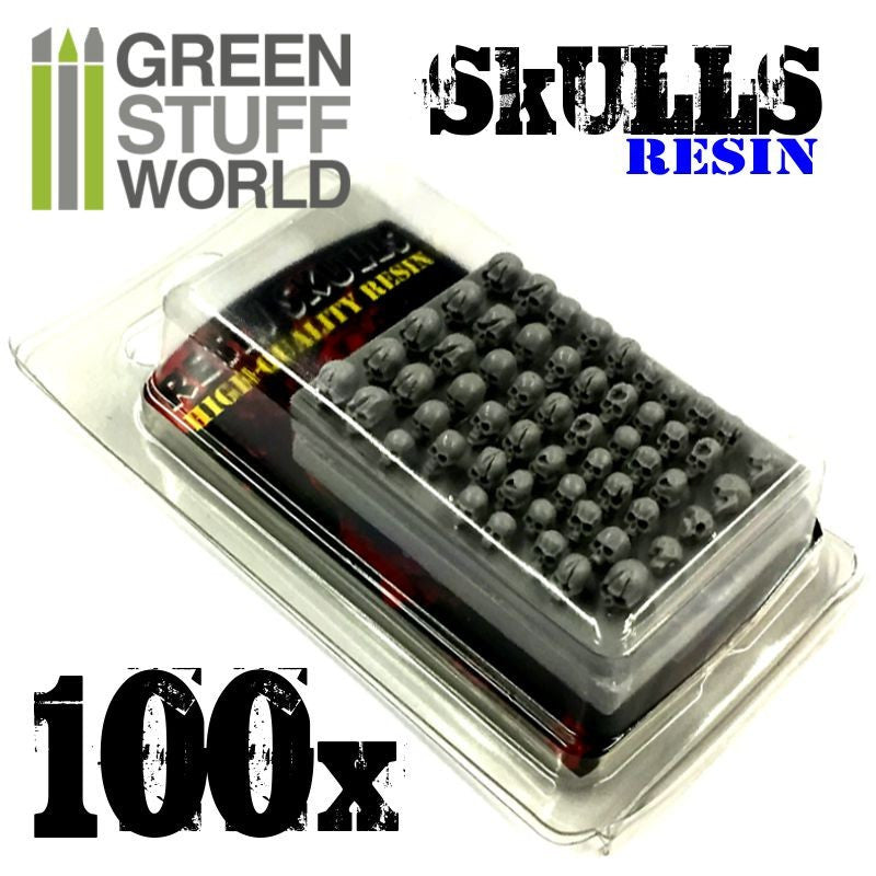 GREEN STUFF WORLD 100x Resin Skulls