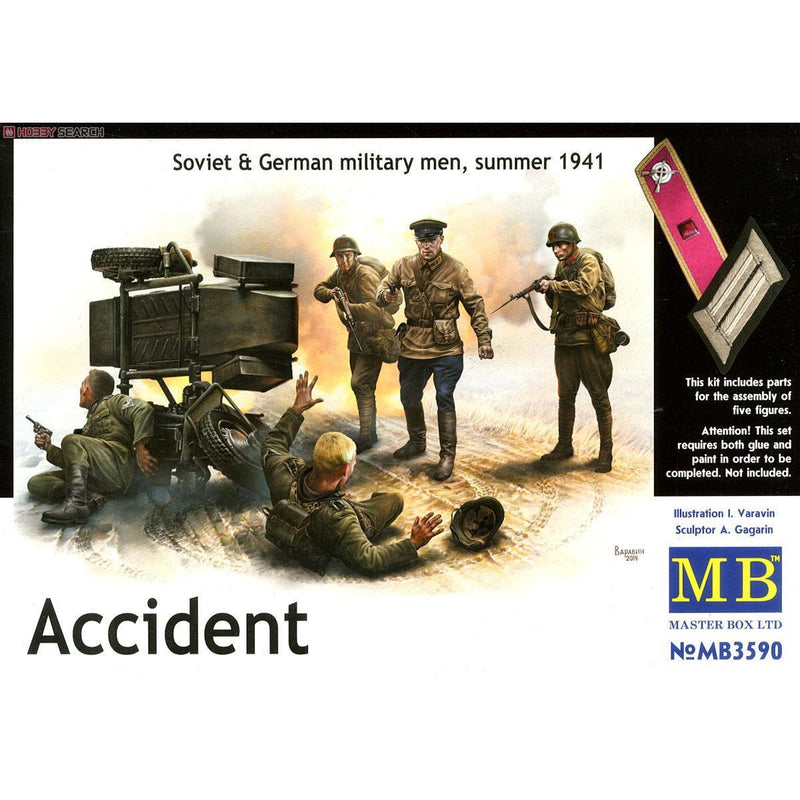 MASTER BOX 1/35 'Accident' German & Soviet Troops 1941