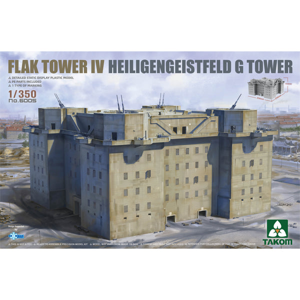 TAKOM 1/350 Flak Tower IV Heiligengeistfeld G Tower