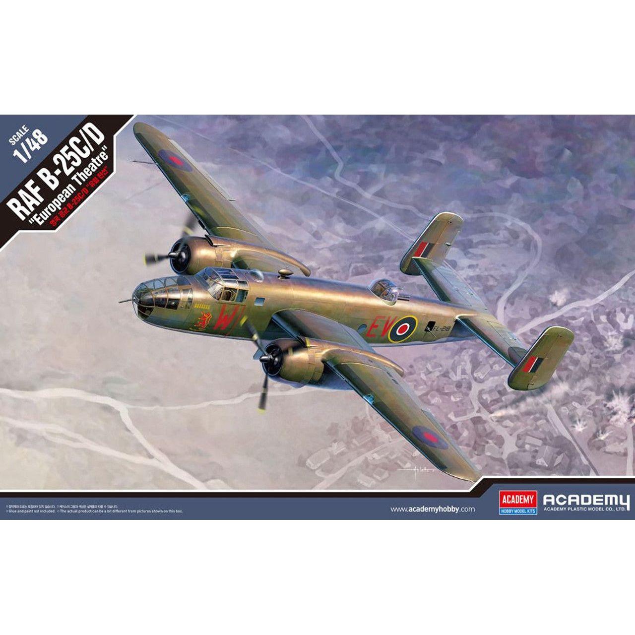 ACADEMY 1/48  RAF B-25C/D "European Theatre"