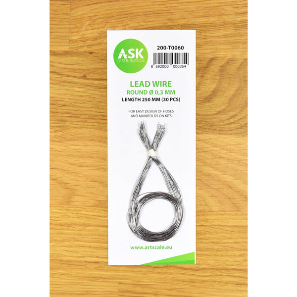ASK Lead Wire - Round O 0,3 mm x 250 mm (30 pcs)