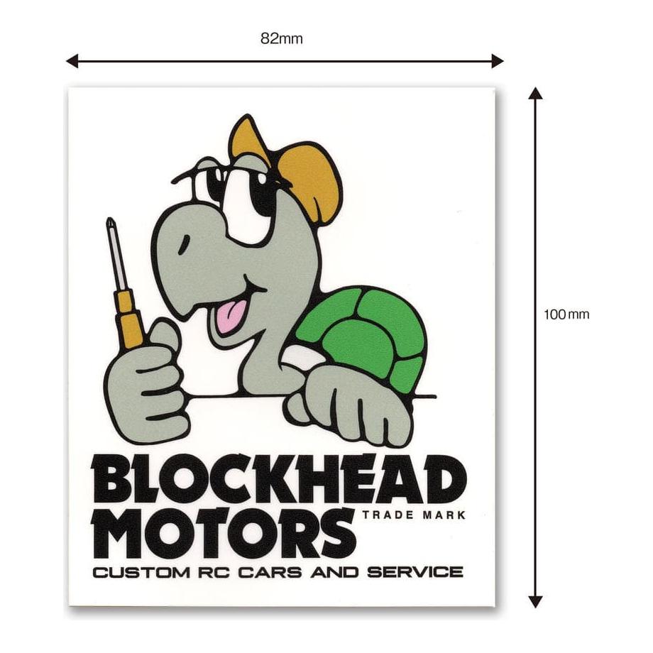 BLOCKHEAD MOTORS Comic Sticker