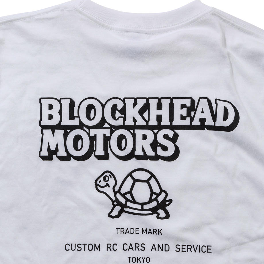 BLOCKHEAD MOTORS Long Sleeve T-Shirt White - M