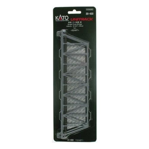 KATO N Single Truss Bridge 248mm Silver