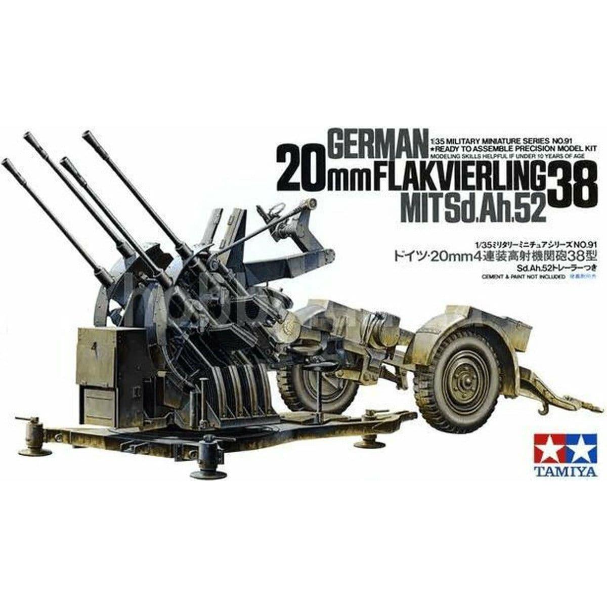 TAMIYA 1/35 20mm Flakvierling 38