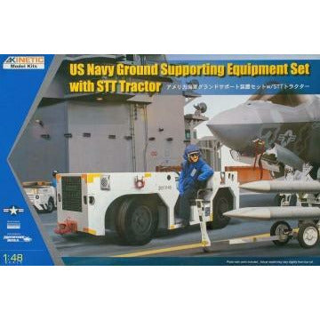 KINETIC 1/48 US Navy Ground Supporting Equipment Set with STT Tractor