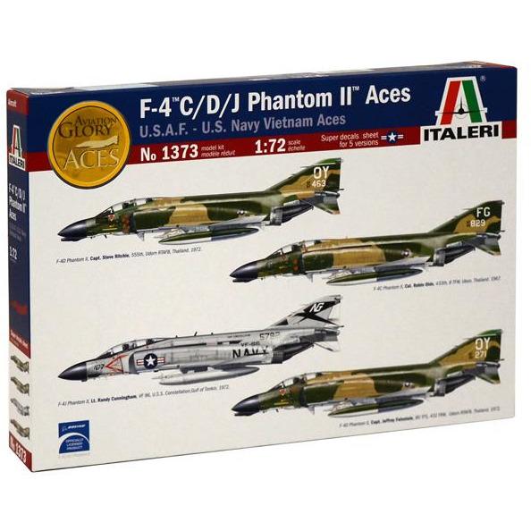 ITALERI 1/72 F-4 C/D/J Phantom Aces (U.S.A.F. - U.S. Navy V