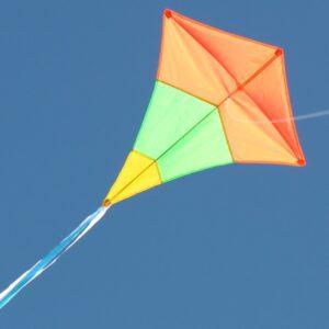 WINDSPEED Diamond Tricolour Single String Kite