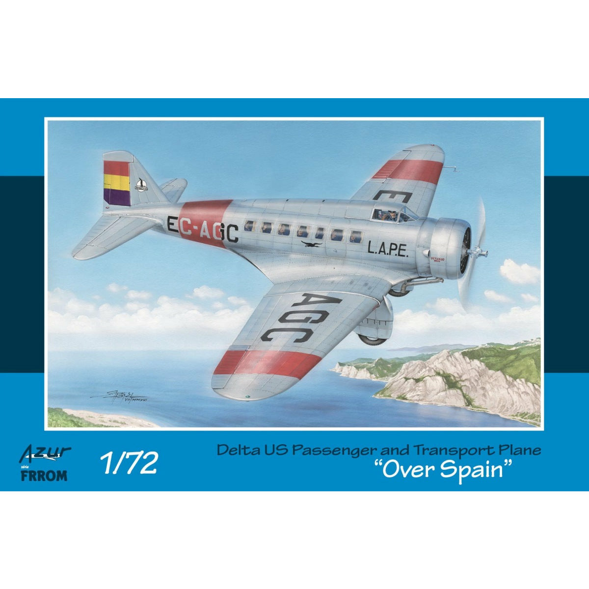 FRROM 1/72 Delta US Passenger and Transport Plane "Over Spain"