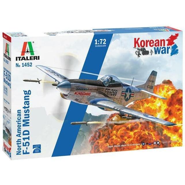 ITALERI 1/72 North American F-51D Mustang "Korean War" with Super Decal Sheet