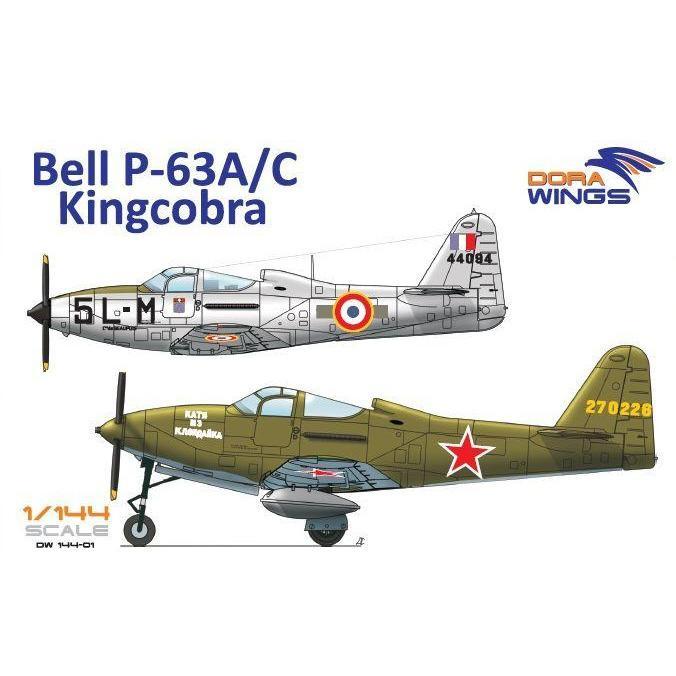 DORA WINGS 1/144 Bell P-63A/C Kingcobra (2 in 1)