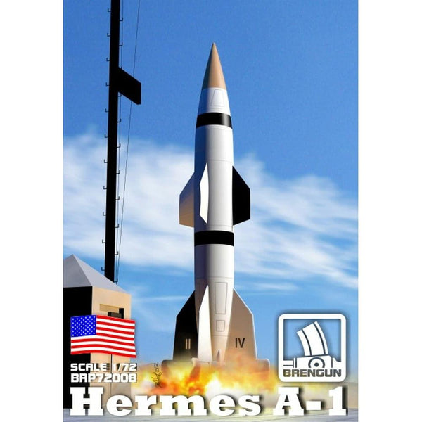 BRENGUN 1/72 Hermes A1 Rocket with PE Parts