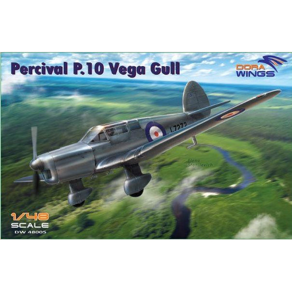 DORA WINGS 1/48 Percival P.10 Vega Gull (Military Service)