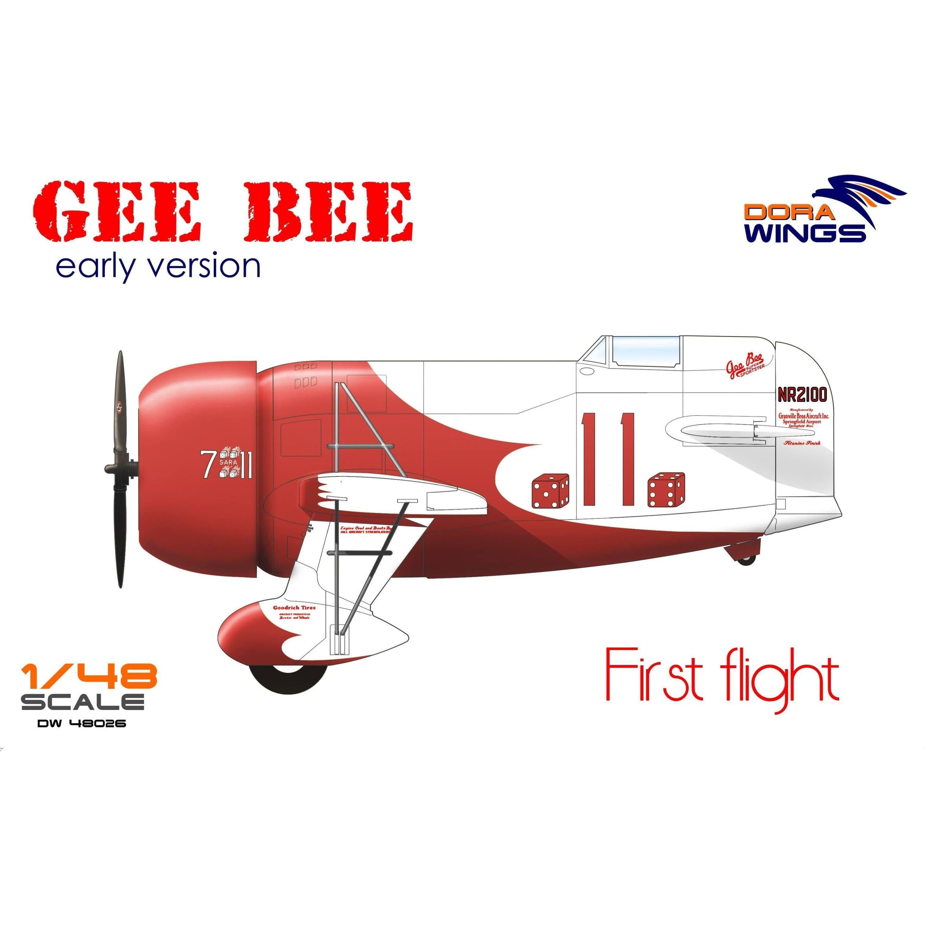 DORA WINGS 1/48 Gee Bee Super Sportster R-1 (Early Vversion)