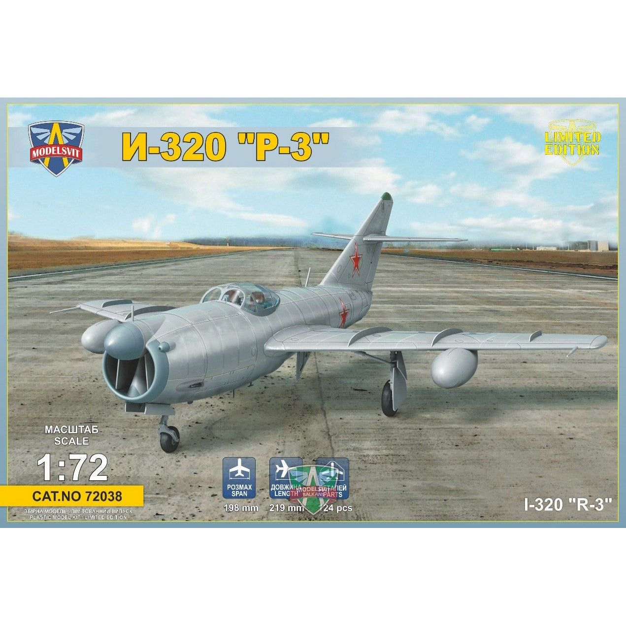 ModelSvit 1/72 I-320 R-3 All-weather interceptor prototype Plastic Model Kit