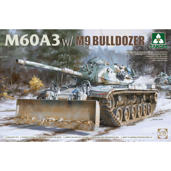 TAKOM 2137 1/35 M60A3 w/M9 Bulldozer