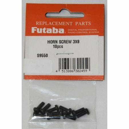 FUTABA Servo Horn Screw Metal 3x8 10 Pack