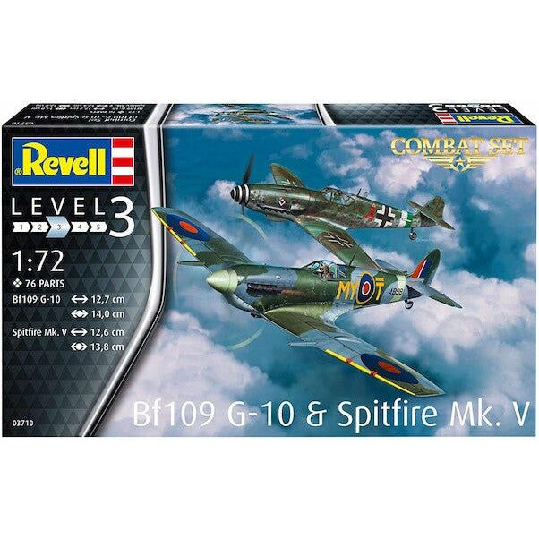 REVELL 1/72 Combat Set Bf109 G-10 & Spitfire Mk. V