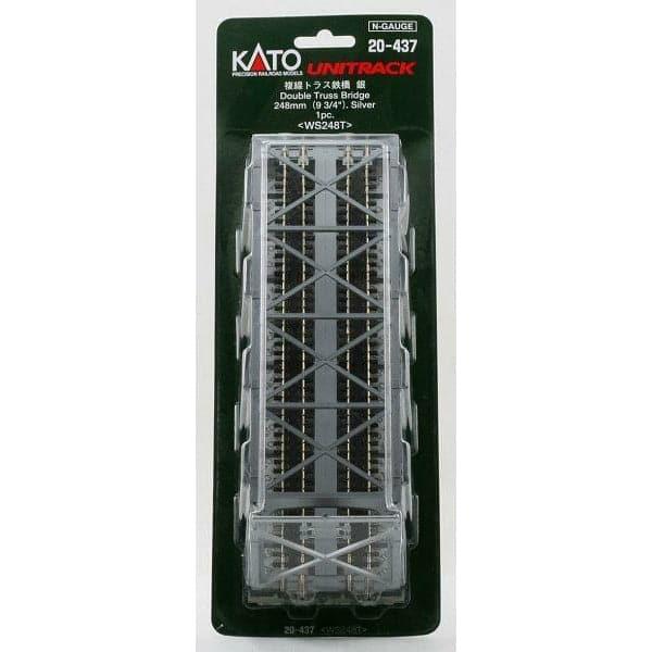 KATO N Double Track Truss Bridge 248mm Silver