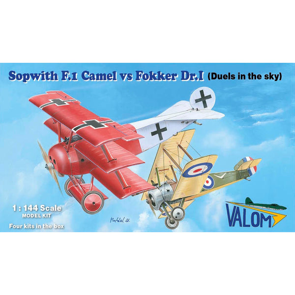 VALOM 1/144 Sopwith F.1 Camel vs Fokker Dr.I (Duels in the Sky)