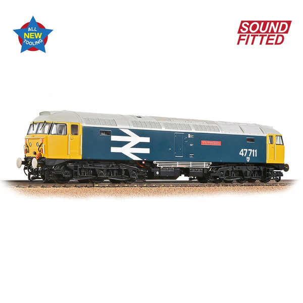 BRANCHLINE OO Class 47/7 47711 'Greyfrairs Bobby' BR Blue (Large Logo) DCC Sound Fitted