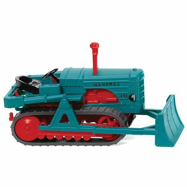WIKING HO 1952-1960 Hanomag K55 Crawler Tractor Blue/Red
