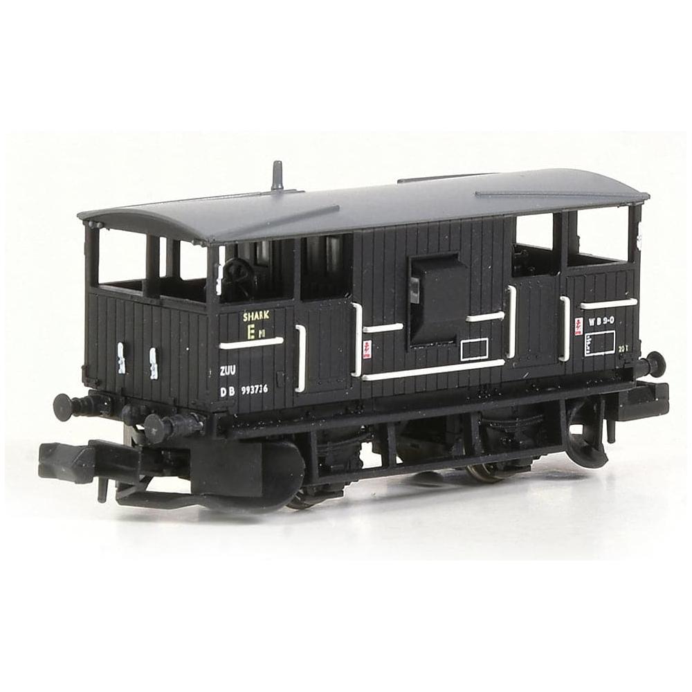 EFE RAIL N BR 20T 'Shark' Ballast Plough Brake Van BR Departmental Black