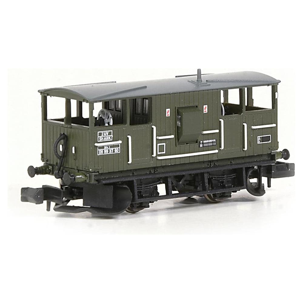 EFE RAIL N BR 20T 'Shark' Ballast Plough Brake Van BR Departmental Olve Green