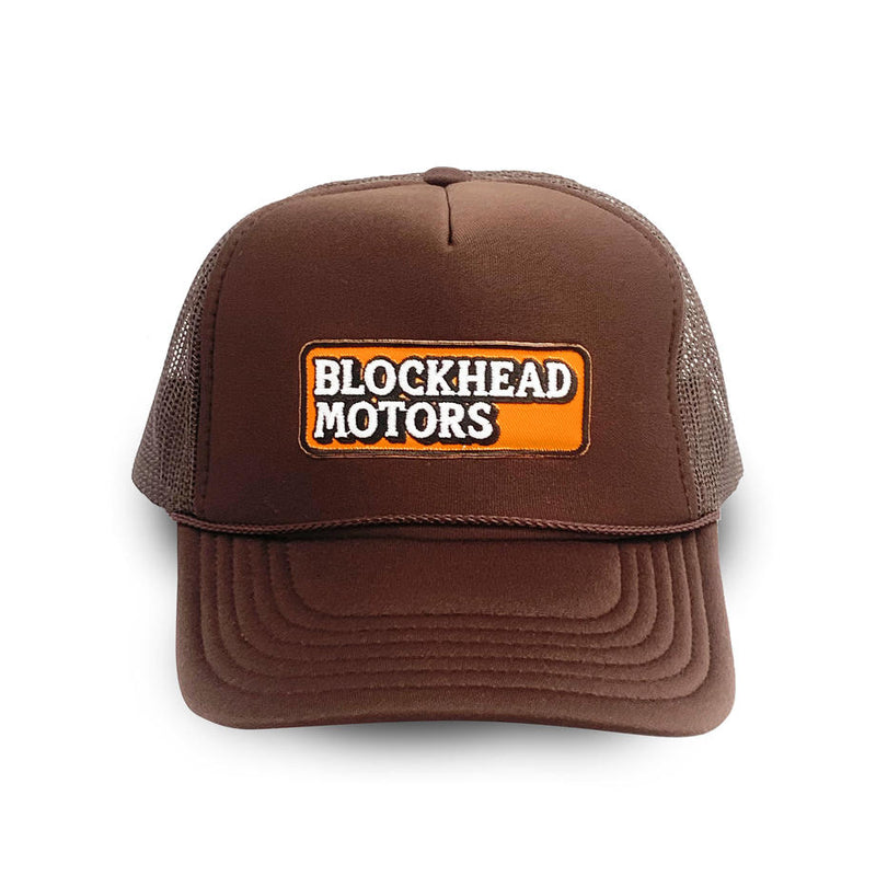 BLOCKHEAD MOTORS Mesh Cap Ver.2 Embroidery Logo Brown