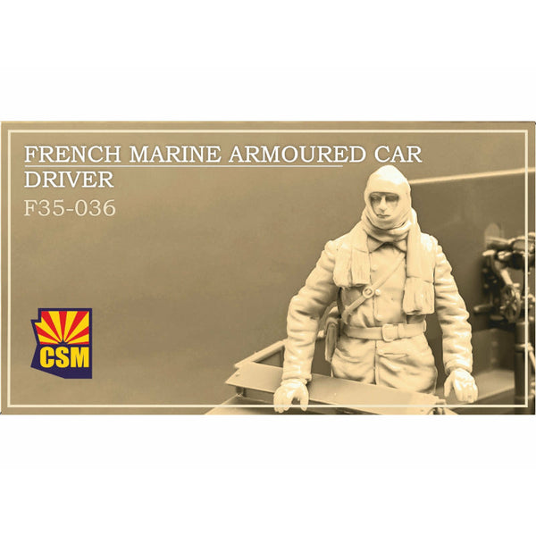 COPPER STATE MODELS 1/35 French Marine Armoured Car Driver
