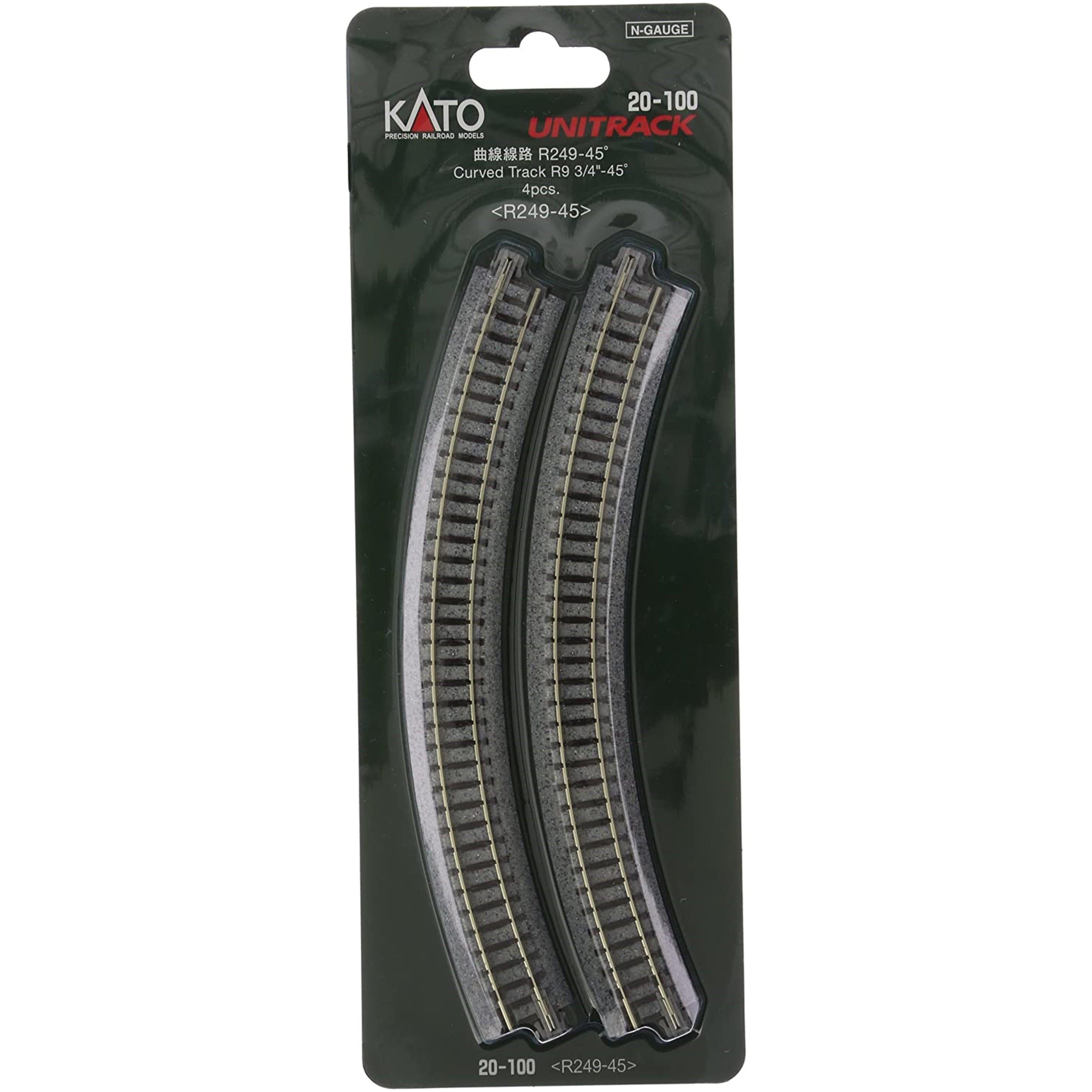 KATO N Unitrack Curved Track R249-45Deg (4 Pack)