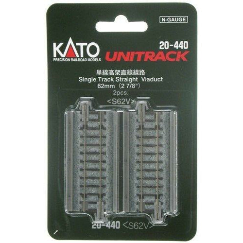 KATO N Unitrack Single Track Straight Viaduct 62mm (2)