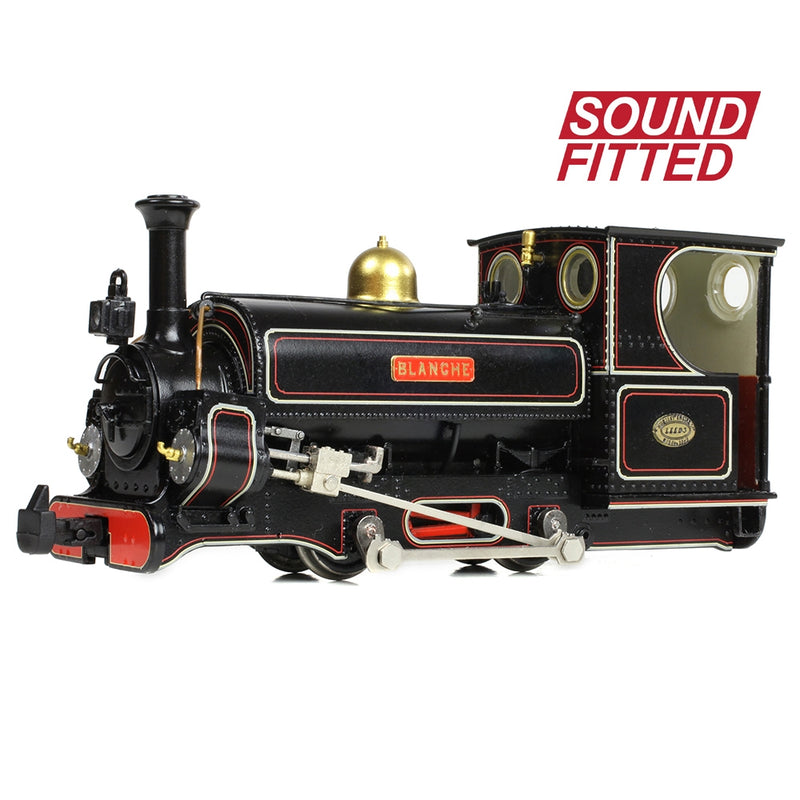 BACHMANN NARROW GAUGE OO9 Mainline Hunslet 0-4-0ST 'Blanche' Penrhyn Quarry Lined Black (Early) (Sound Fitted)